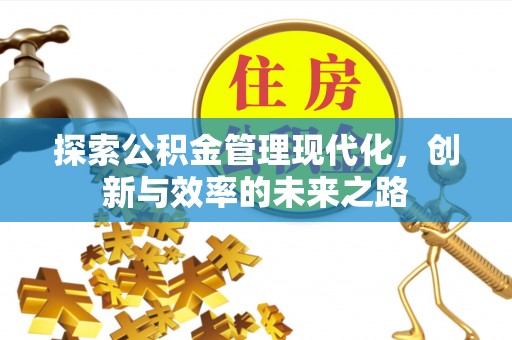 空港探索公积金管理现代化，创新与效率的未来之路