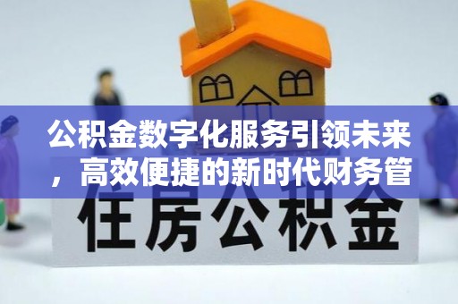 空港公积金数字化服务引领未来，高效便捷的新时代财务管理