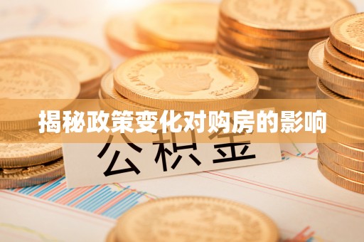 空港揭秘政策变化对购房的影响
