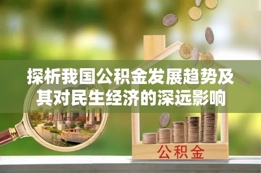空港探析我国公积金发展趋势及其对民生经济的深远影响