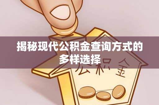 空港揭秘现代公积金查询方式的多样选择