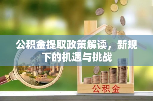 空港公积金提取政策解读，新规下的机遇与挑战